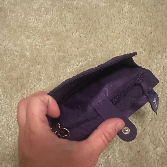 Vera Bradley Deep Purple Quilted Wristlet - Picture 5 of 5